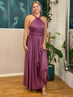 Luxe Sunset Purple Convertible Infinity bridesmaid dress - Bay Bridal and Ball Gowns