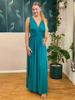 Luxe Teal Convertible Infinity bridesmaid dress - Bay Bridal and Ball Gowns