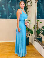 Luxe Turquoise Convertible Infinity bridesmaid dress - Bay Bridal and Ball Gowns