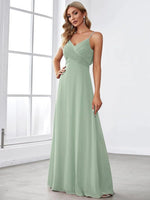 Malika Light sage cross front cowl back bridesmaid dress size 10 Express NZ wide - Bay Bridal and Ball Gowns