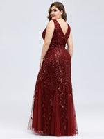 Paula tulle and sequin trumpet dress in burgundy s16 Express NZ wide - Bay Bridal and Ball Gowns