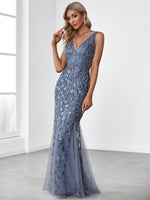 Paula tulle sleeveless dress in dusky navy s16 Express NZ wide - Bay Bridal and Ball Gowns