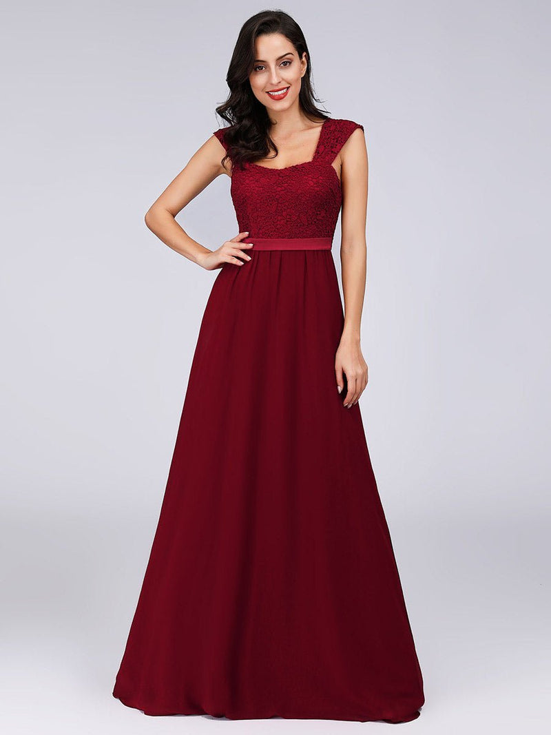 Penelope chiffon bridesmaid dress in burgundy s18 Express NZ wide - Bay Bridal and Ball Gowns