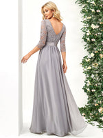 Pricilla mother of the bride dress in grey Express NZ wide - Bay Bridal and Ball Gowns