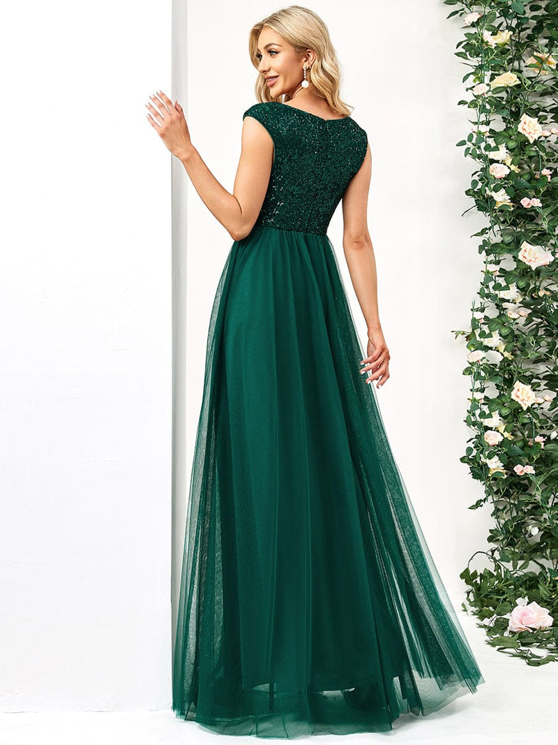 Rani tulle and sequin ball dress in emerald size 10 Express NZ wide - Bay Bridal and Ball Gowns