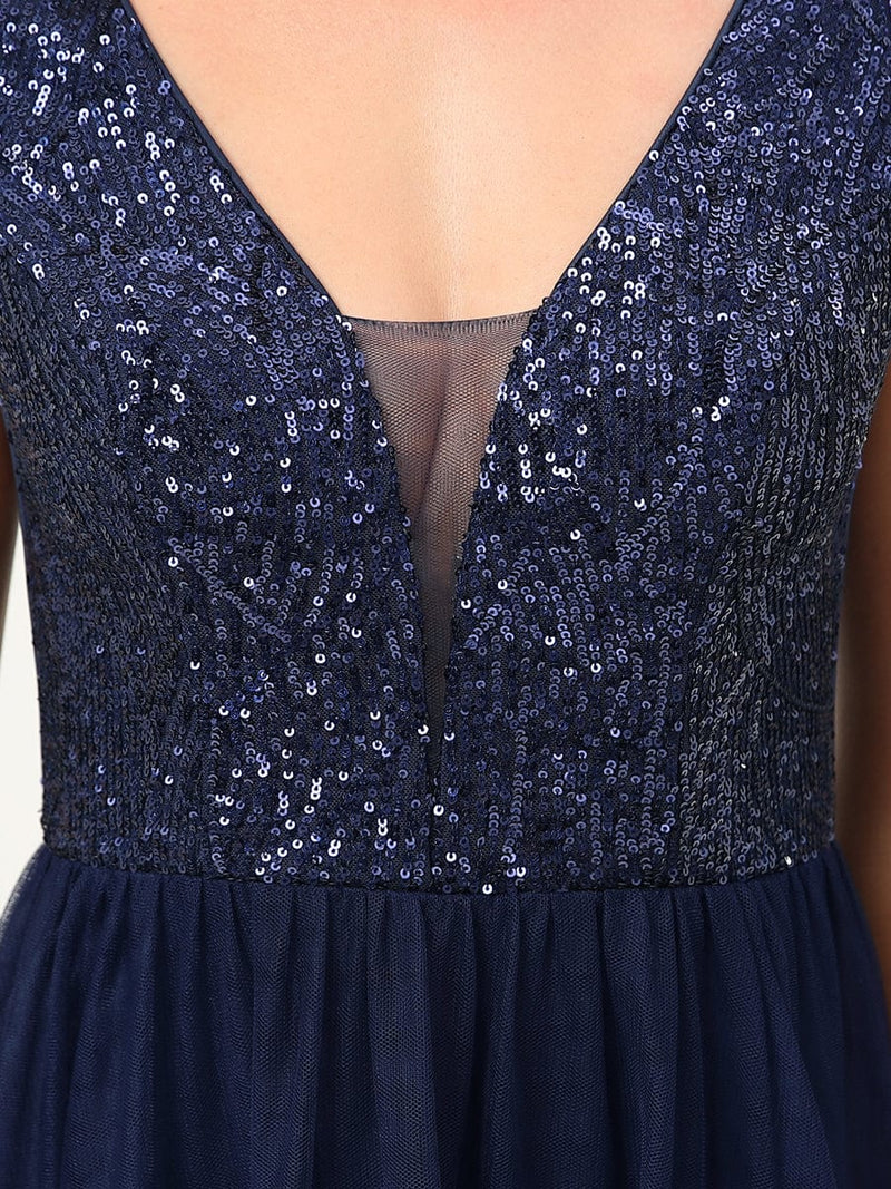 Rani tulle and sequin bridesmaid or ball dress in navy s8 Express NZ wide - Bay Bridal and Ball Gowns