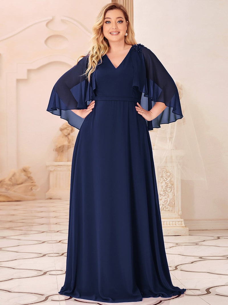 Rissa chiffon mother of the bride dress in navy size 12 Express NZ wide - Bay Bridal and Ball Gowns