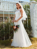 Serenity lace and tulle sleeveless wedding dress in ivory Express NZ wide - Bay Bridal and Ball Gowns
