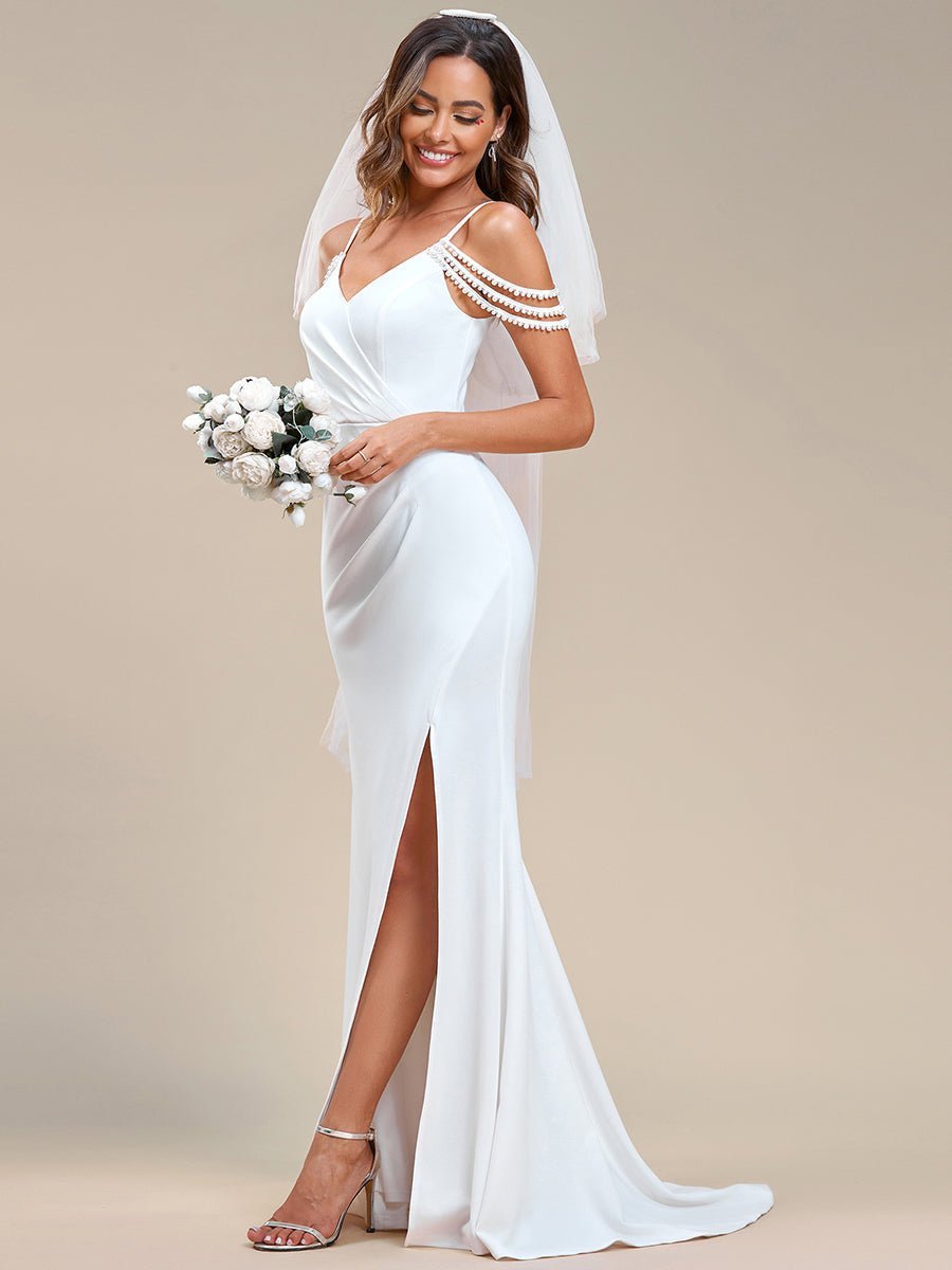 Shana ivory drop sleeve wedding dress in ivory size 8 Express NZ wide - Bay Bridal and Ball Gowns