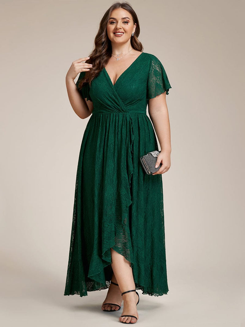 Steph mother of the bride gown in ever green s8 Express NZ wide - Bay Bridal and Ball Gowns