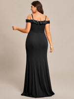 Tara black evening or school ball dress with sequins Express NZ wide - Bay Bridal and Ball Gowns