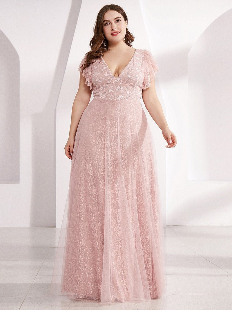 Tiana lace tulle bridesmaid or ball dress in light pink Express NZ wide - Bay Bridal and Ball Gowns