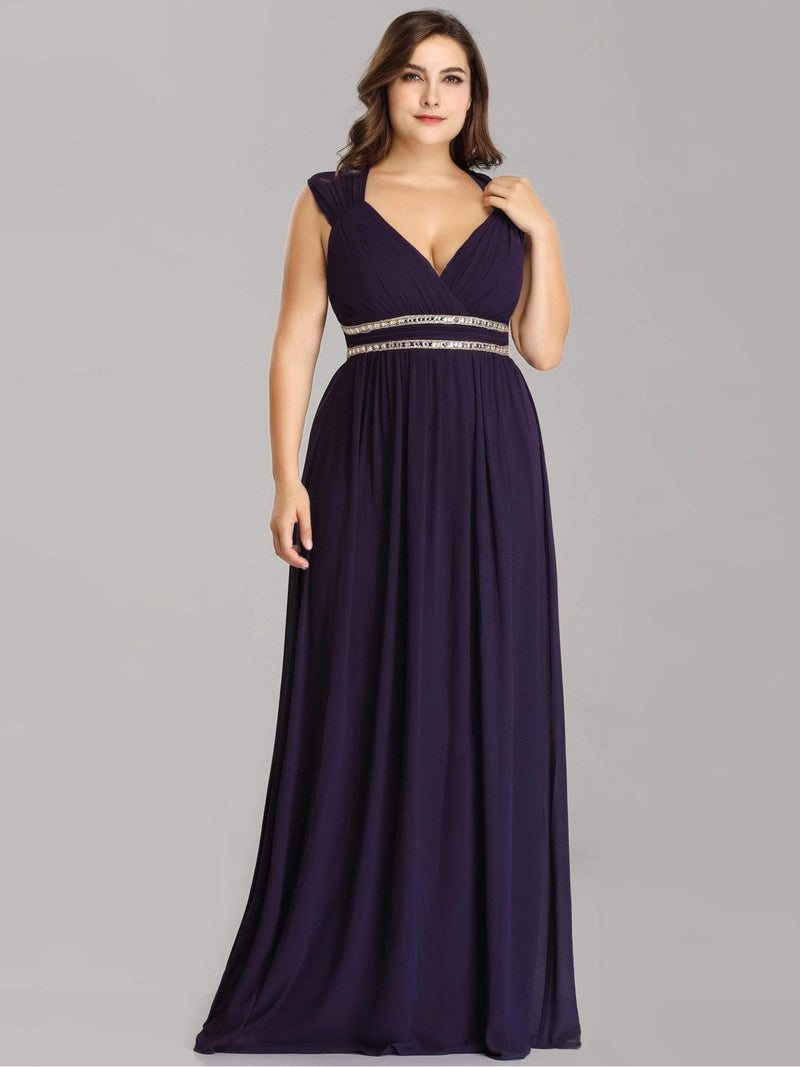Tina bling cut out back bridesmaid dress in dark purple Express NZ wide! - Bay Bridal and Ball Gowns