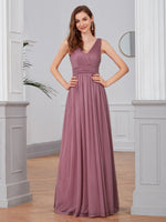 Tristy soft sparkling gown in dusky rose size 20 Express NZ wide - Bay Bridal and Ball Gowns