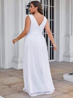 Tristy soft sparkling wedding dress in white s28 Express NZ wide - Bay Bridal and Ball Gowns