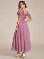 Virginia ankle length dress in dusky rose size 8 Express NZ wide - Bay Bridal and Ball Gowns