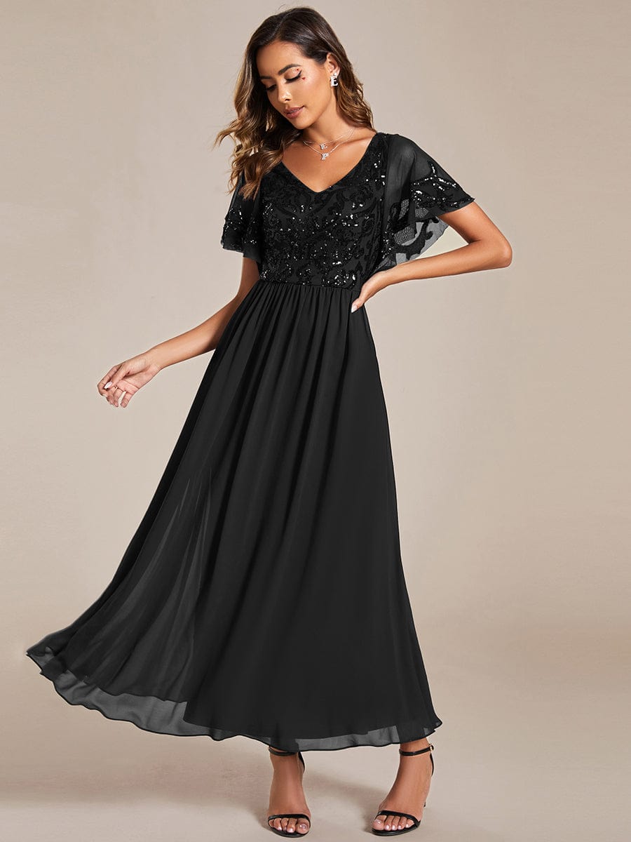 Virginia mother of the bride ankle length dress - Bay Bridal and Ball Gowns