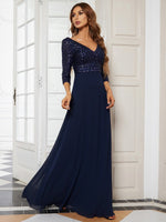 Yara decorated mother of the bride dress in Navy Blue Express NZ wide! - Bay Bridal and Ball Gowns