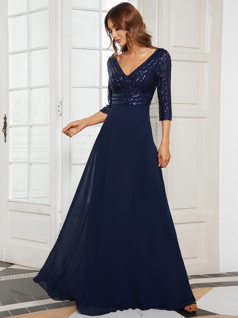 Yara decorated mother of the bride dress in Navy Blue Express NZ wide! - Bay Bridal and Ball Gowns